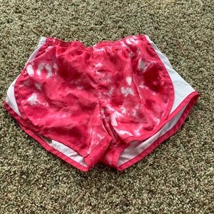 tie-dye athletic shorts